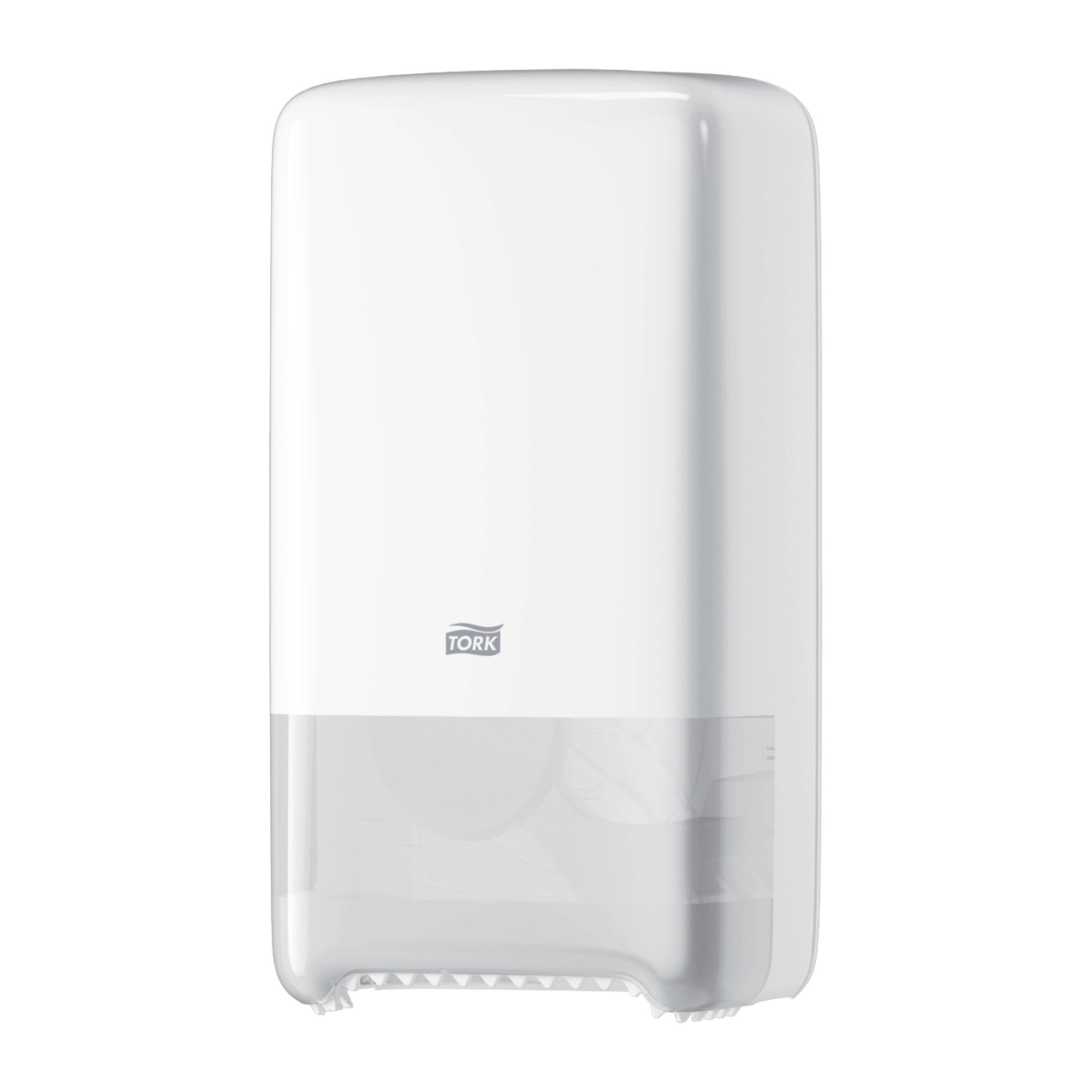 15: TORK Dispenser Toiletpapir T6 Hvid Mid-Size Twin (557500)