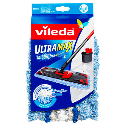 #2 - Vileda Ultra Max Refill 8 stk Microfiber / bomuld