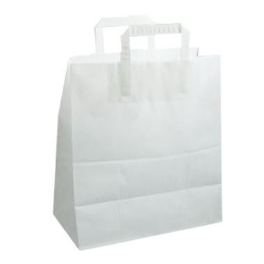 #3 - Bærepose Papir med hank 26 l Hvid 200 stk 320x170x400mm