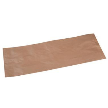 6: Bagerpose stor 160/80x450 mm, 500 st 50 gr ribbet brun