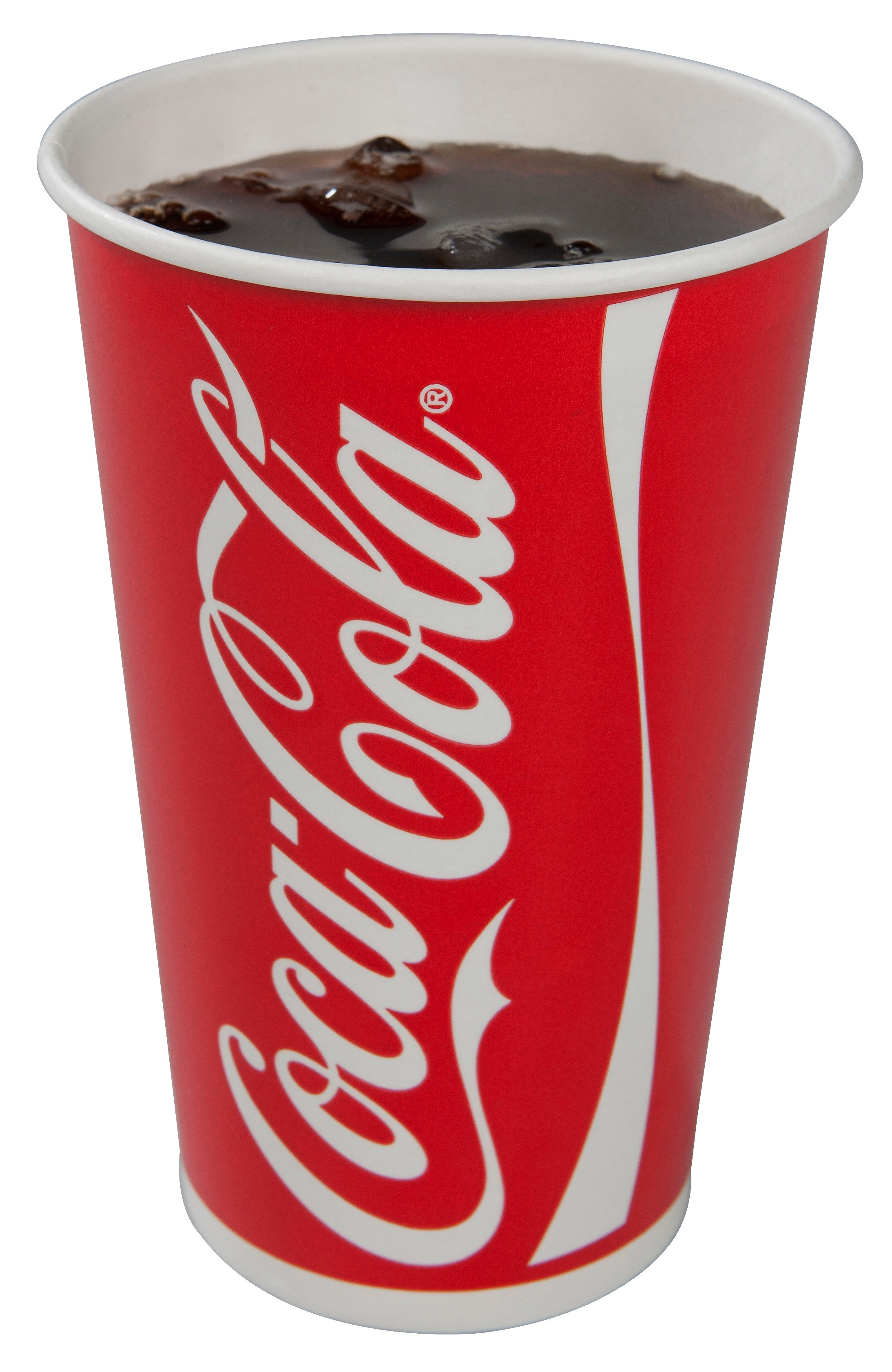 #2 - Coca-Cola bæger Rød/Hvid 40 cl 1000 stk Ø9 x 13,6 cm, 16 oz