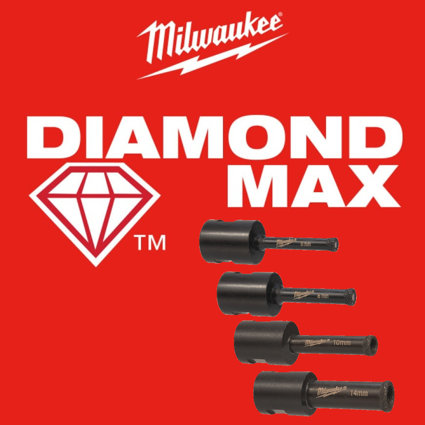 7: Milwaukee diamantborsæt M14 6-8-10-14 (4932471863)