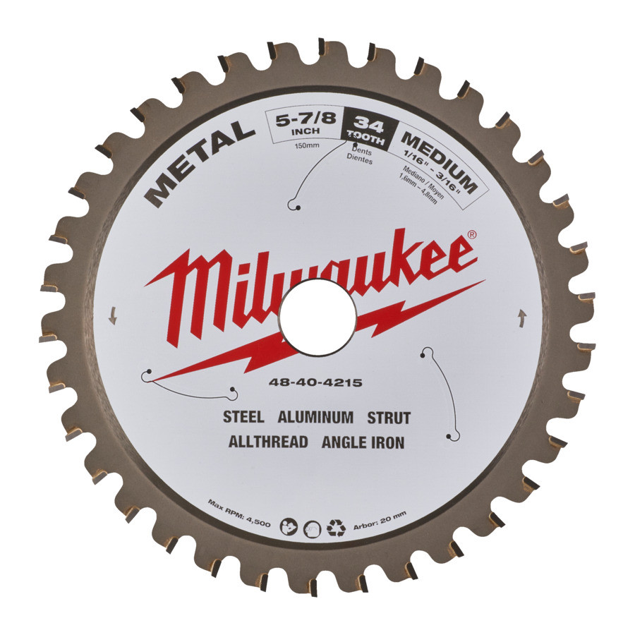 8: Milwaukee rundsavsklinge metal 135/20/30 (48404070)